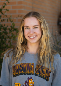 Sarah Clark smiles at the camera.